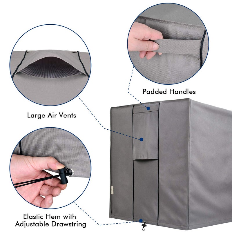 BOLTLINK Air Conditioner Covers for Outside Units, AC Unit Covers Outdoor Fits up to 32 x 32 x 28 inches - Image 3